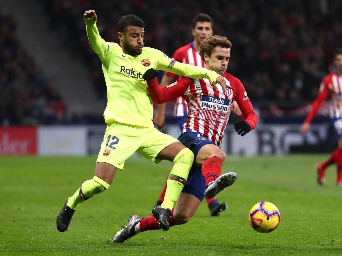 Pemain Barcelona, Rafinha. (Foto: Sergio Perez/Reuters)
