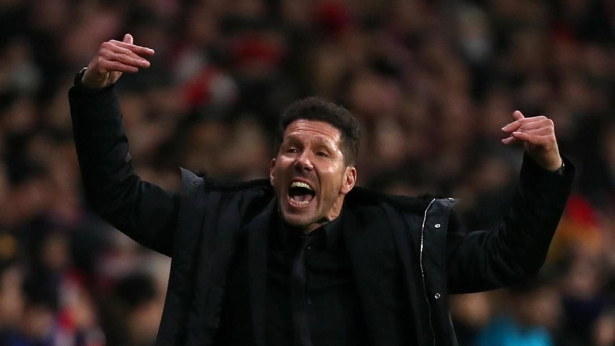 Pelatih Atletico Madrid, Diego Simeone. (Foto: Sergio Perez/Reuters)