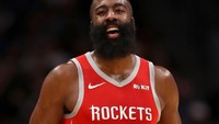 Houston Rockets menempati posisi ketujuh. James Harden dkk punya rata-rata gaji per tahunnya mencapai 7,48 juta pounds atau sekitar Rp 138,9 miliar. (Foto: Matthew Stockman/Getty Images)