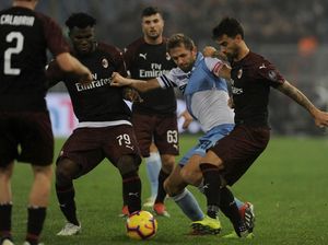 Lazio vs Milan Imbang 1-1, Gol Injury Time Buyarkan Keunggulan Rossoneri