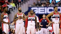 Washington Wizards masuk lima besar di daftar survei. Wizards membayar pemainnya per tahun rata-rata mencapai 7,6 juta pounds atau sekitar Rp 141 miliar. (Foto: Will Newton/Getty Images)