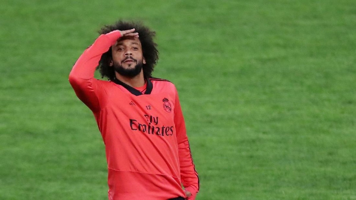 Marcelo tak punya keinginan untuk meninggalkan Real Madrid (Foto: REUTERS/Tony Gentile)