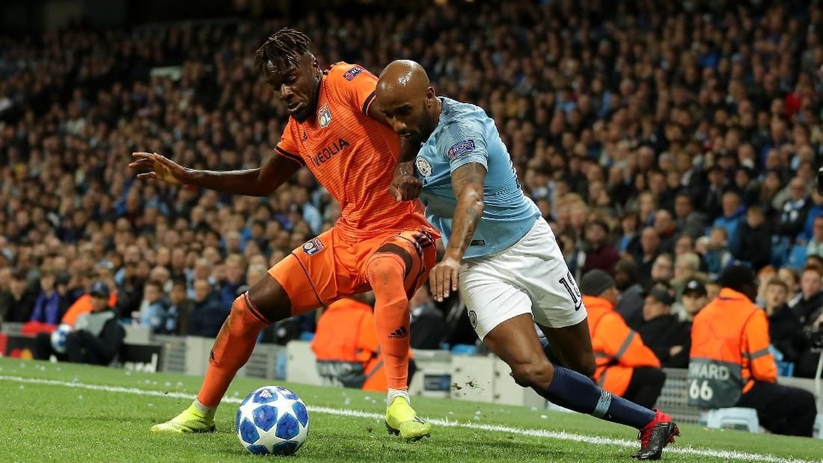 Manchester City kalah dari Lyon pada pertemuan pertama di Etihad Stadium (Richard Heathcote/Getty Images)
