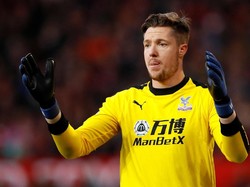 Wayne Hennessey bikin para pemain Manchester United frustrasi. Kiper Crystal Palace itu bikin lima penyelamatan yang membuat skor imbang 0-0. (Jason Cairnduff/Reuters)