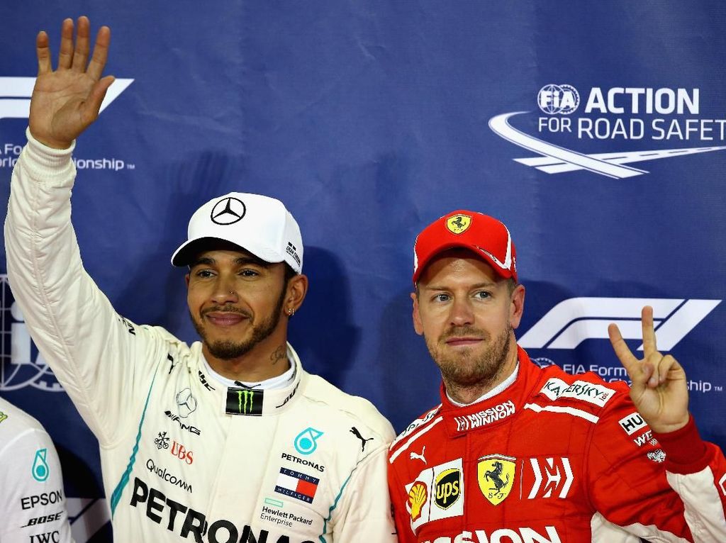 Hamilton dan Vettel Bertukar Helm Usai GP Abu Dhabi