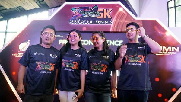 Glowing Night Run Jadi Ajang Pergaulan Antar Milenials
