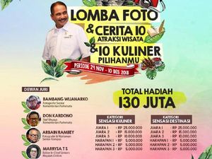 Ikuti Lomba Foto & Cerita Atraksi Wisata, Total Hadiah Rp 130 Juta