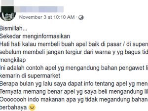 Ramai Apel Mengandung Lilin Berbahaya, Ini Penjelasan BPOM