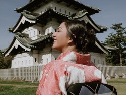 Tempat Si Cantik Jessica Mila Pakai Kimono di Jepang