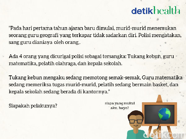 Pecahkan Riddle Misteri Ini untuk Uji Ketajaman Otakmu