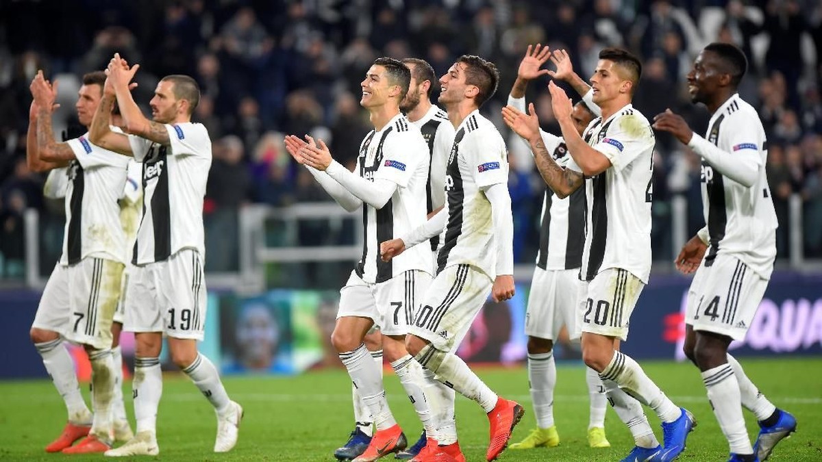 Juventus lolos ke 16 besar Liga Champions. (Foto: Massimo Pinca/Reuters)
