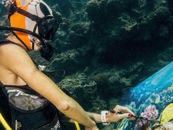 Menyelam Sambil Melukis di Dasar Laut, Siapa Bilang Nggak Bisa?