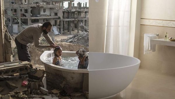 Potret Perbandingan Hidup yang Bikin Hati Tersayat