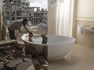 Potret Perbandingan Hidup yang Bikin Hati Tersayat