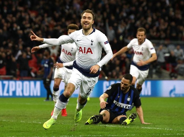 Gol tunggal Christian Eriksen menangkan Tottenham Hotspur atas Inter Milan di matchday kelima Liga Champions. (Foto: Julian Finney/Getty Images) Gol tunggal Christian Eriksen menangkan Tottenham Hotspur atas Inter Milan di matchday kelima Liga Champions. (Foto: Julian Finney/Getty Images)