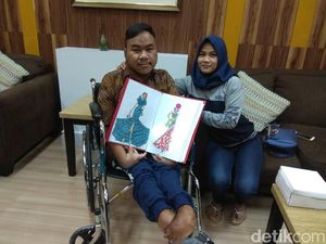Designer Difabel Rahmat Hidayat Nitip Pesan: Enggak Boleh Menyerah!