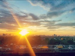 Last Sunset at Campus