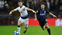 Dari segi penguasaan bola Inter juga tidak kalah jauh. Nerazzurri punya penguasaan 48 persen dan The Lilywhites 52 persen. Toby Melville/Reuters.
