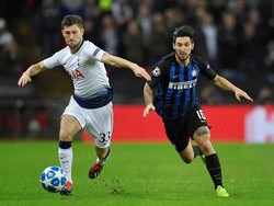 Dari segi penguasaan bola Inter juga tidak kalah jauh. Nerazzurri punya penguasaan 48 persen dan The Lilywhites 52 persen. Toby Melville/Reuters.