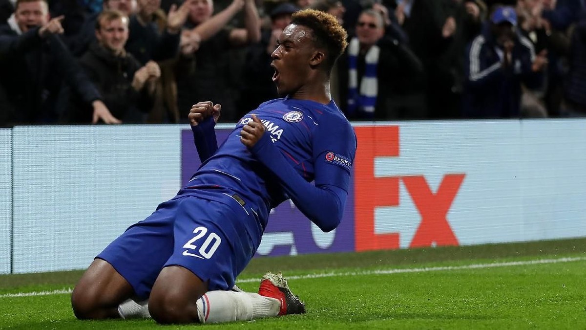 Callum Hudson-Odoi mencetak satu gol dan assiist saat Chelsea melumat PAOK 4-0. (Foto: Richard Heathcote/Getty Images)