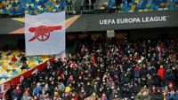 Arsenal menang telak 3-0 atas Vorskla di NSC Olimpiyskiy Stadium, Jumat (30/11/2018) dinihari WIB. REUTERS/Valentyn Ogirenko.