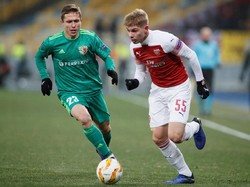 Tapi selepas itu, The Gunners mengontrol pertandingan sepenuhnya. REUTERS/Valentyn Ogirenko.