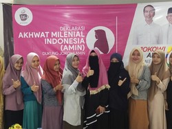 Akhwat Milenial Indonesia Deklarasi Dukung Jokowi-Maruf Amin