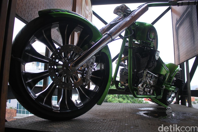 Modifikasi Harley-Davidson Foto: Luthfi Anshori/detikOto