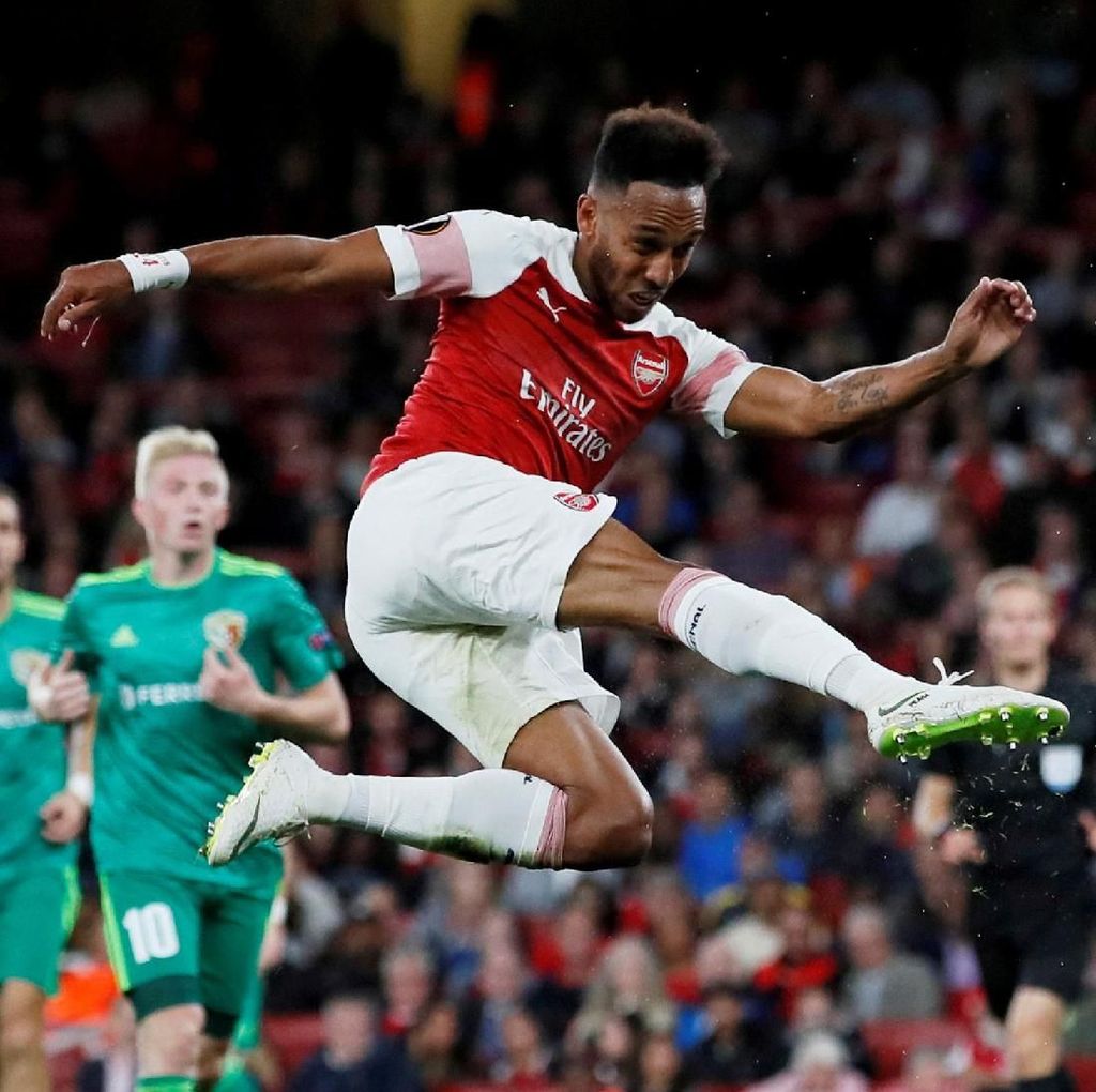 Menanti Selebrasi Spesial Aubameyang Saat Bobol Gawang Tottenham