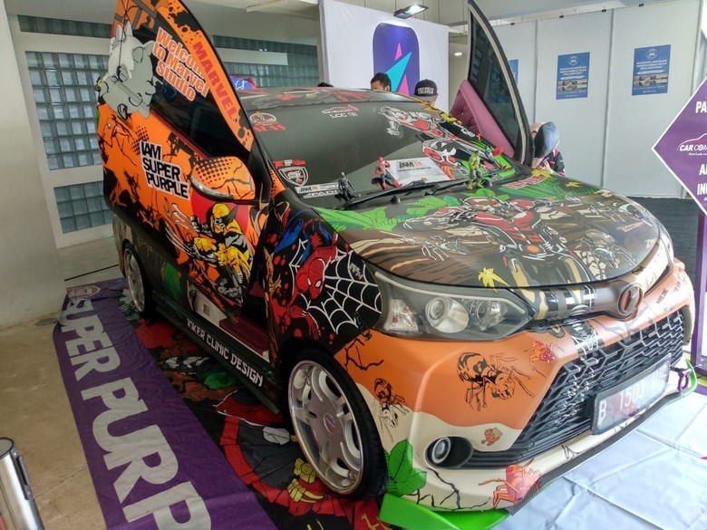 Toyota Avanza Veloz dimodifikasi ala Lamborghini. Foto: Luthfi Anshori