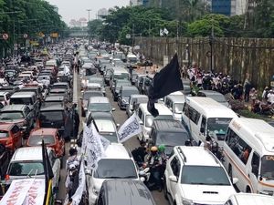 Usai Reuni 212, Lalu Lintas Sekitar Stasiun Gambir Macet