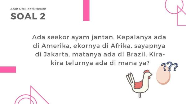Tantang Imajinasi Otakmu, Bisa Jawab Tebak-tebakan Berikut?
