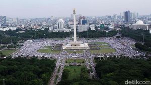 Foto Reuni Akbar Mujahid Aksi 212 dari Langit Monas