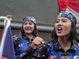 Aksi Polwan Tangguh di HUT Polairud Ke-68