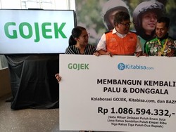 Belasan Ribu Pemakai Go-Pay Sumbang Korban Gempa Palu Rp 1 M