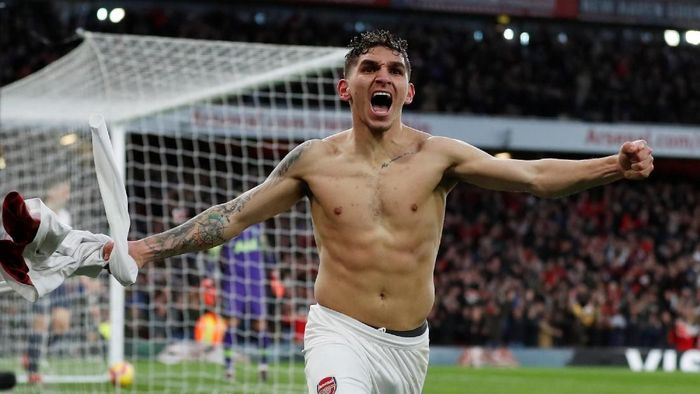 Lucas Torreira man of the match dalam kemenangan Arsenal di Derby London Utara. (Foto: Matthew Childs/Action Images via Reuters) Lucas Torreira man of the match dalam kemenangan Arsenal di Derby London Utara. (Foto: Matthew Childs/Action Images via Reuters)