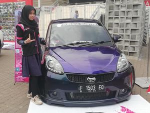 Mobil Modif Keren Cewek Berkerudung Ini Habiskan Rp 400 Juta