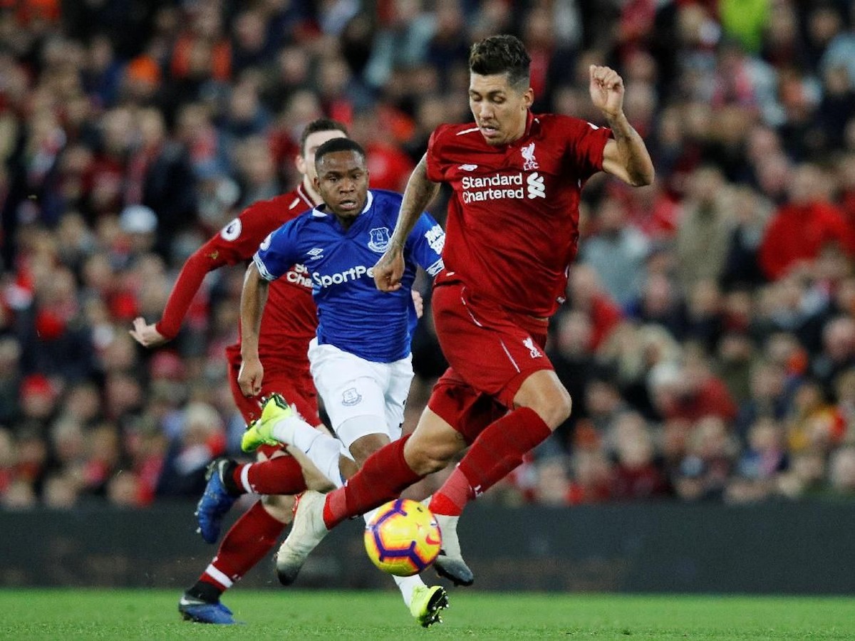 Laga derby Merseyide di Liga Inggris. (Foto: Phil Noble/Reuters)