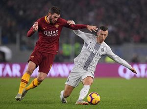 Sengit AS Roma vs Inter di Stadion Olimpico