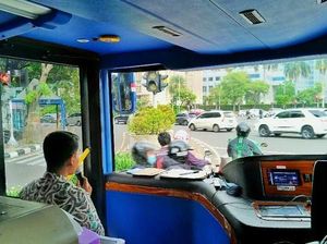 Keliling Jakarta Gratis Naik Bus Ini Keliling Jakarta Gratis Naik Bus Ini