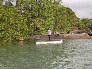 Cara Menteri Susi Nikmati Pagi dengan Bahagia