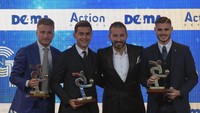 Tiga penyerang top Serie A musim lalu, Ciro Immobile, Paulo Dybala, dan Mauro Icardi. (Pier Marco Tacca/Getty Images)