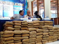 Ganja 181 Kg untuk Tahun Baru di Bandung Disita BNN Jabar