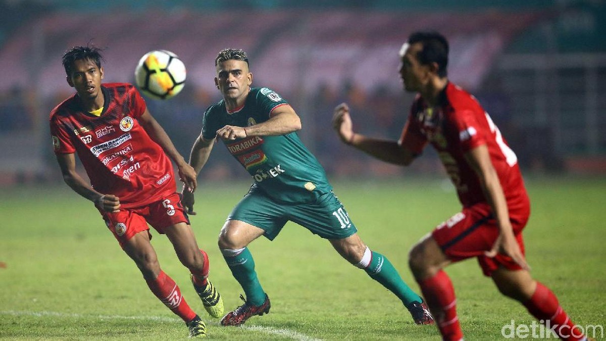 Ilustrasi PSS Sleman saat bermain di Liga 2 2018.  (Grandyos Zafna/detikSport)