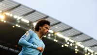 Leroy Sane makin penting perannya di Manchester City musim ini. Sane juga diprediksi bisa bersinar bersama Timnas Jerman. Ballon dOr bisa saja jadi miliknya jika Sane tampil konsisten. (Catherine Ivill/Getty Images)