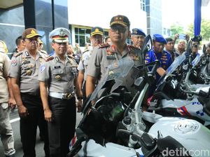 Jelang Operasi Lilin Semeru, Polisi Dilengkapi Motor Patwal 1.200 CC