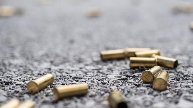 Bullet casings on the street