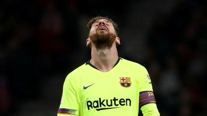 Lionel Messi finis kelima di Ballon dOr 2018, yang pertama finis di luar tiga besar dalam 12 tahun. (Foto: Sergio Perez/Reuters) Lionel Messi finis kelima di Ballon dOr 2018, yang pertama finis di luar tiga besar dalam 12 tahun. (Foto: Sergio Perez/Reuters)