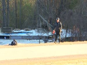 Video Bus di Arkansas yang Terguling