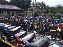312 Motor Curian Dipamerkan di Mapolres Indramayu